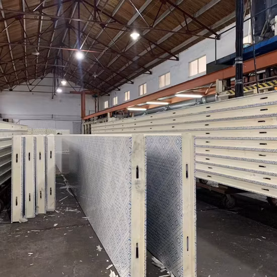 찬 방/조립식 집을 위한 50mm/ 75mm/ 100mm/ 120mm PU/ EPS/Rockwool 샌드위치 패널